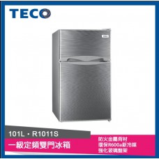 【TECO 東元】101公升 一級能效雙門冰箱